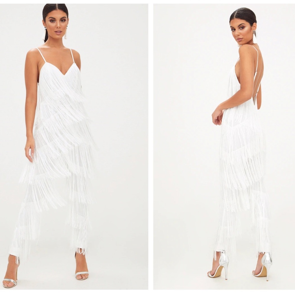 White fringe jumpsuit🌟